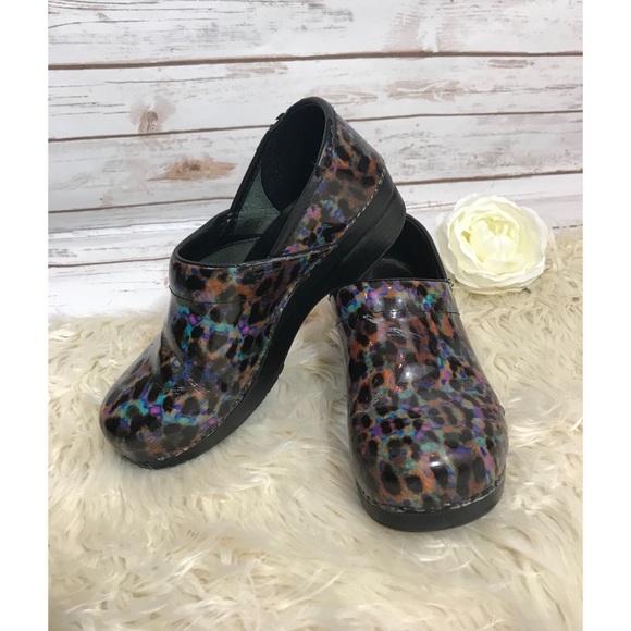 cheetah print dansko clogs